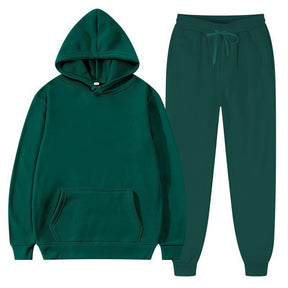 Men's And Women's Casual Loose Sweatshirt Sweatpants Two-piece Set