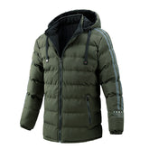 Men's Winter Hooded Cotton-padded Jacket Double-sided Bread Jacket