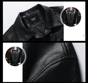 Men's Winter Workwear Leather Jacket