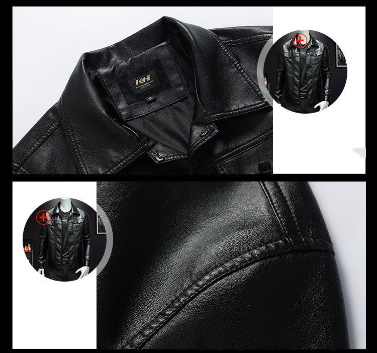 Men's Winter Workwear Leather Jacket