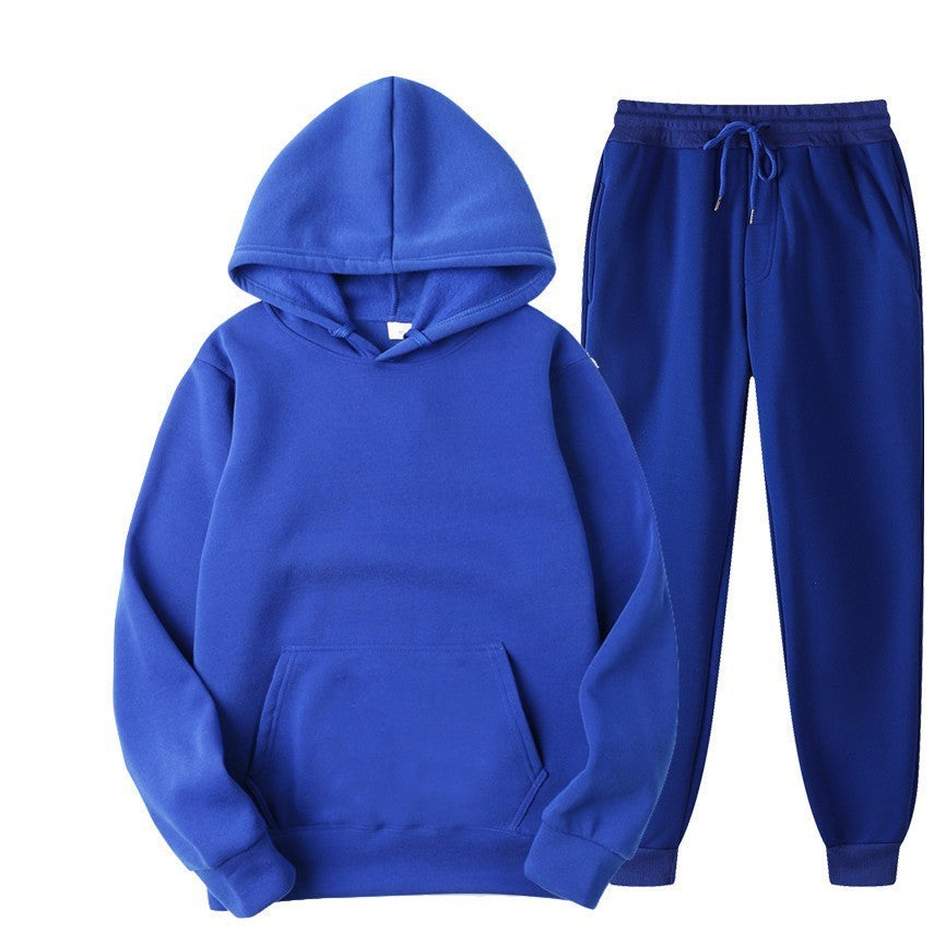 Men's And Women's Casual Loose Sweatshirt Sweatpants Two-piece Set