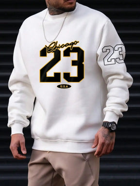 Art Letter Design Man Clothes Set Style Fleece Sweats