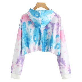 Printed short-sleeved long-sleeved hooded sweatshirt