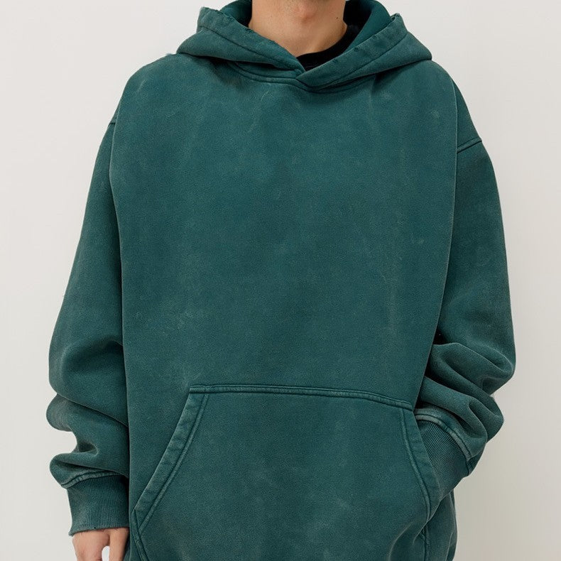 Velvet Padded Hooded Sweatshirt Male