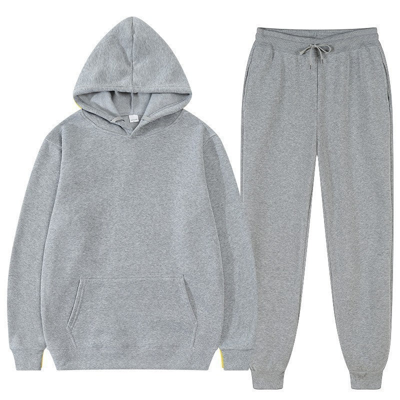 Men's And Women's Casual Loose Sweatshirt Sweatpants Two-piece Set