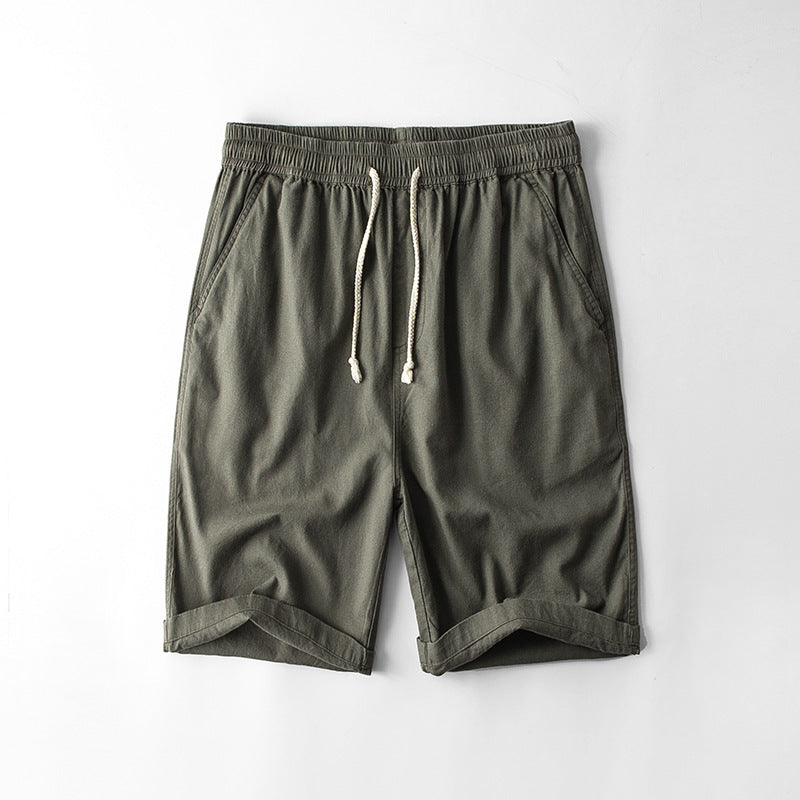 Men's Casual Loose Straight Linen Pirate Shorts