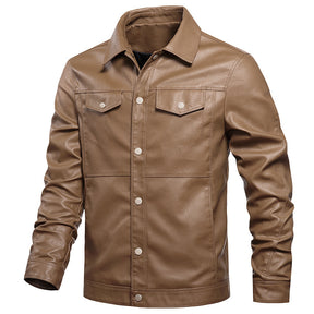 Men's Winter Leather Jacket Motorcycle Jacket