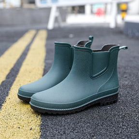 Short Tube Water Shoes Men Rain Boots