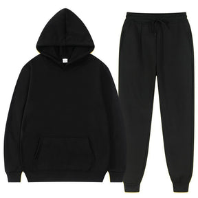 Men's And Women's Casual Loose Sweatshirt Sweatpants Two-piece Set