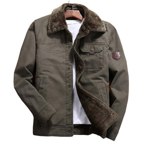 Casual Plus Velvet Cotton Jacket Men's Winter Jacket Men