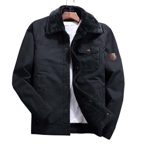 Casual Plus Velvet Cotton Jacket Men's Winter Jacket Men