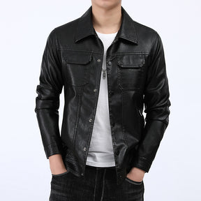 Men's Winter Workwear Leather Jacket