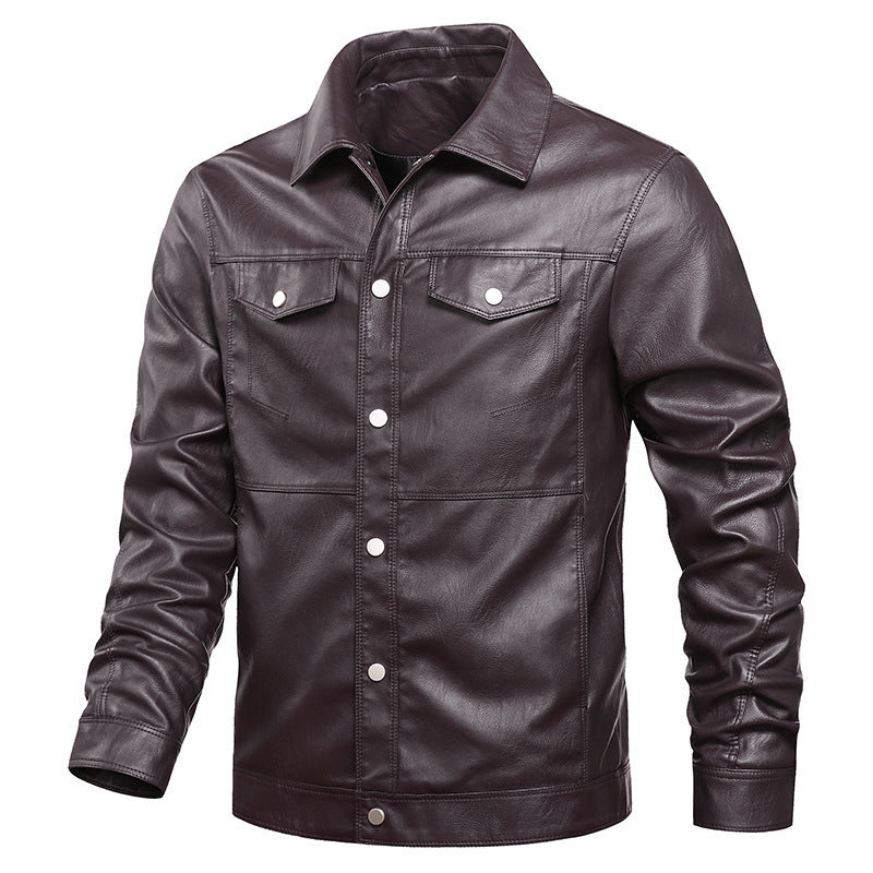 Men's Winter Leather Jacket Motorcycle Jacket