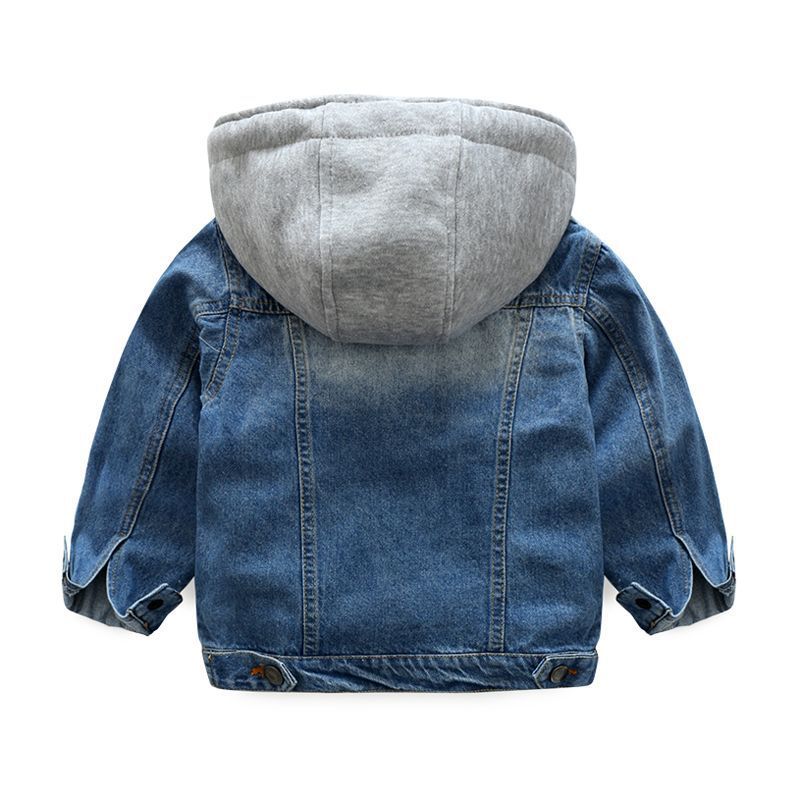 Kid's Winter Jacket For Boys And Girls Washed Soft Denim Jacket