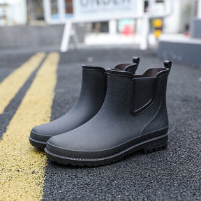 Short Tube Water Shoes Men Rain Boots