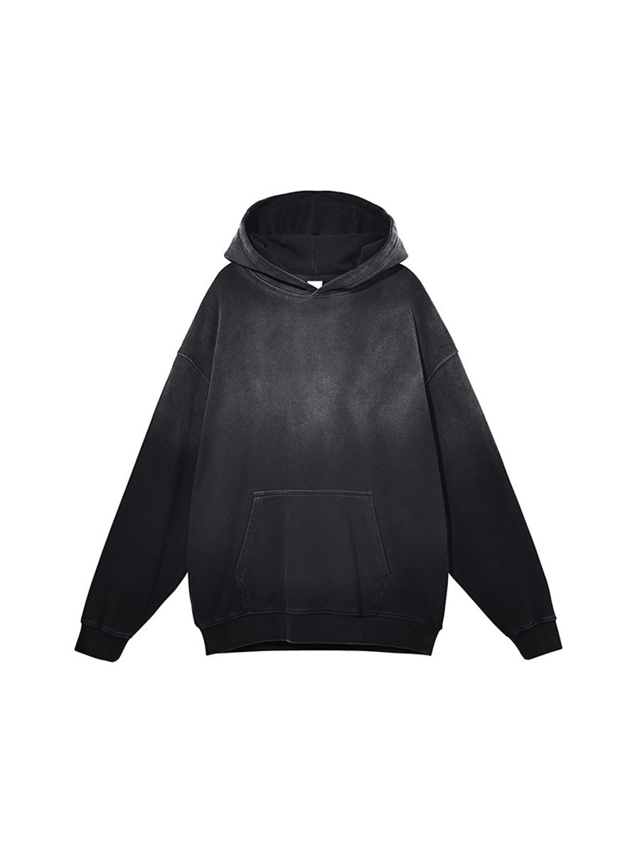 Unisex Washed Gradient Worn Hoodie