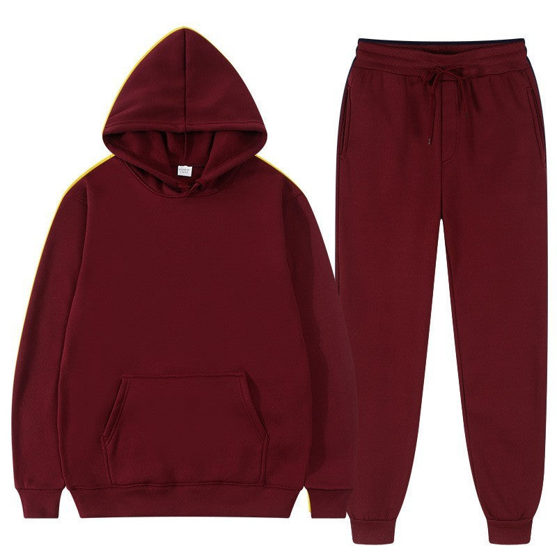 Men's And Women's Casual Loose Sweatshirt Sweatpants Two-piece Set