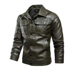 Men's Winter Workwear Leather Jacket