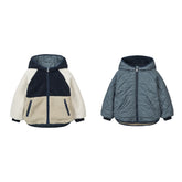 kid's Double-sided Wear Hooded Cotton Coat Jacket