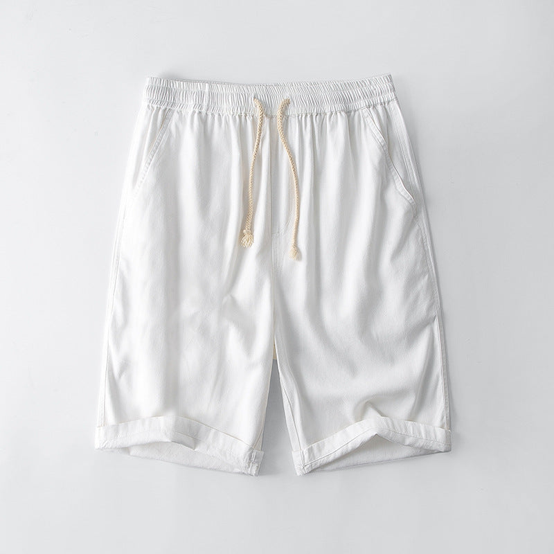 Men's Casual Loose Straight Linen Pirate Shorts